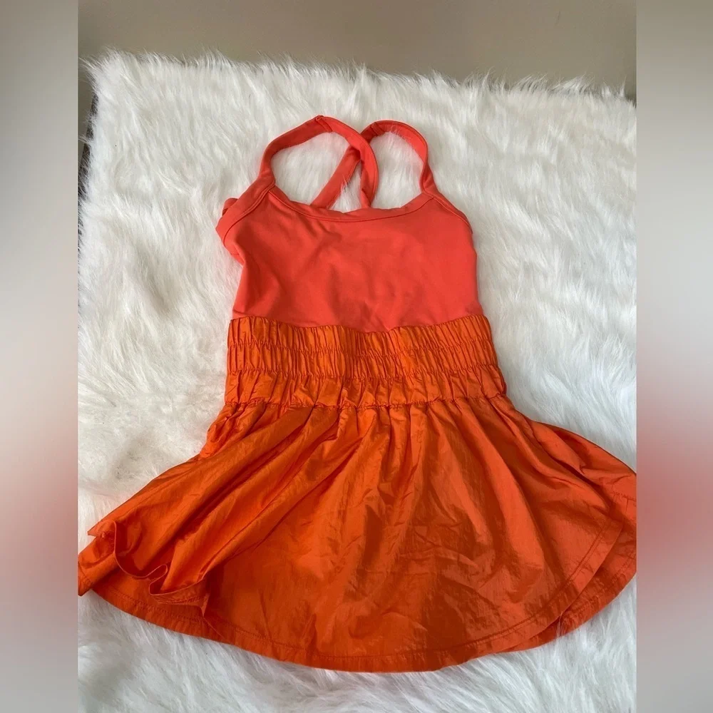 Free People Movement Way Home Skortsie Orange XS